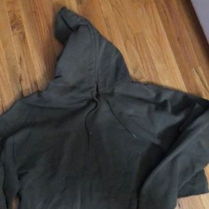 Olive green cropped hoodie